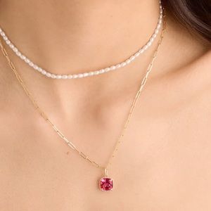 🔥FINAL PRICE🔥 Mejuri Pink Topaz Pendant
